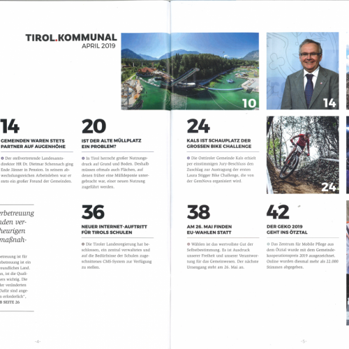 TIROL.KOMMUNAL April 2019 - Inhaltsverzeichnis